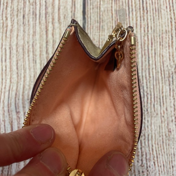 Coach Tan and Pink Key Card Holder small - Picture 4 of 5